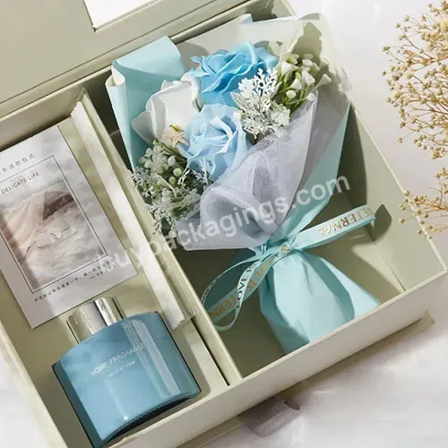 Zeecan Senior Packaging Design Modern Novel Design Gift Box Blue New Packaging Cosmetic Hard Box Packaging