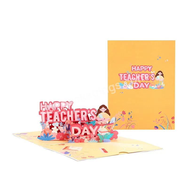 Zeecan Suppliers New Design Birthday Card Thanks Gift Custom Teachers' Day Pop Up Card 3d Laser Cutting Greeting Card - Buy Roses 3d Pop Up Card,Pop Up Greeting Cards Flowers,Pop Up Birthday Card Suppliers.