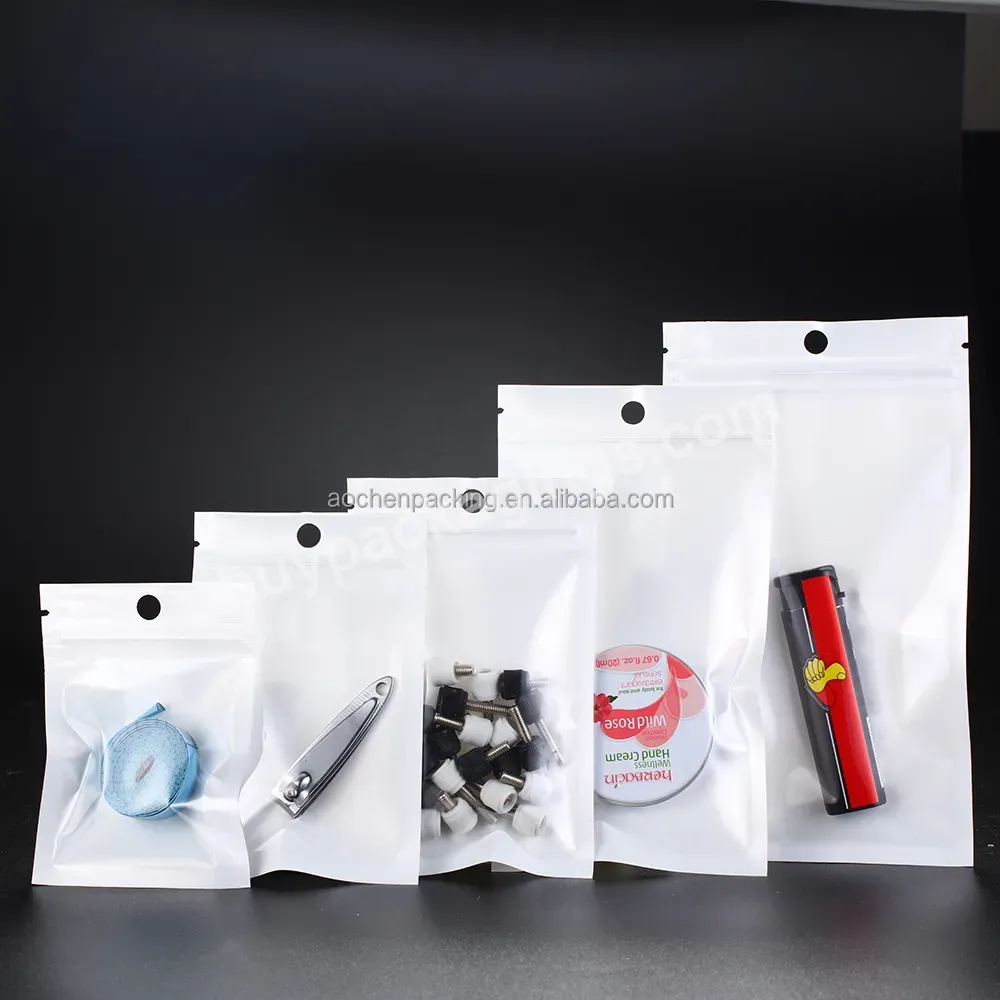 Zip Lock Bag White,Custom Bag Packaging,Earphone Jewelry Packaging Pouch