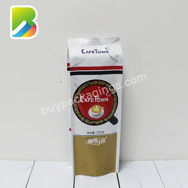 Zip Lock Bags With Logo Resealable Side Gusset Foil For Packing Stand Up Bean Packaging Bottom Arabica 3000 Gr Coffee Bag