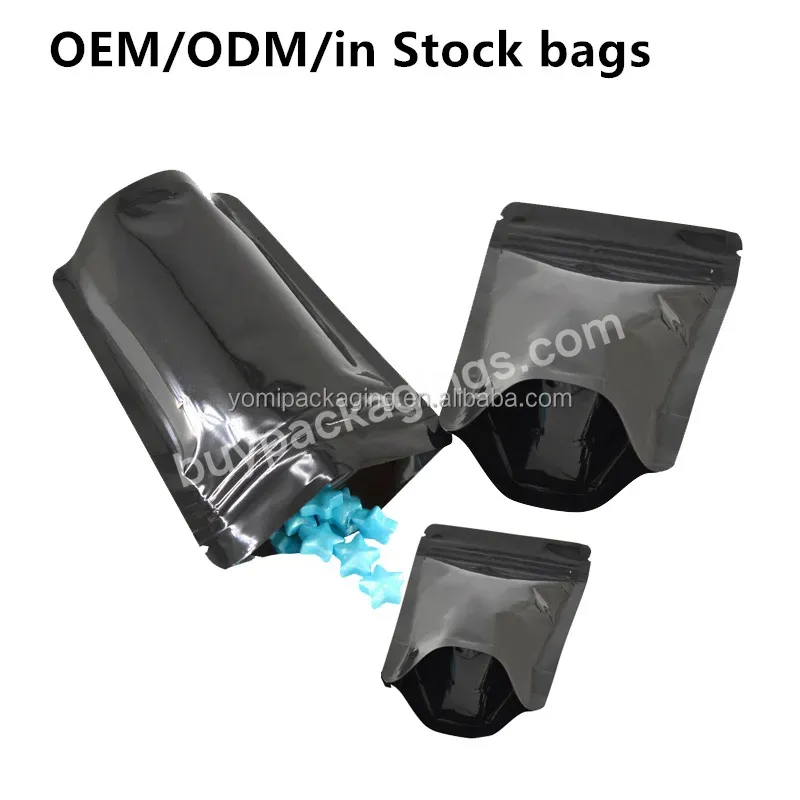 Zip Lock Custom Mylar Matte Plastic Courier Smell Proof Candy Aluminum Packaging Customized Plastic Bags