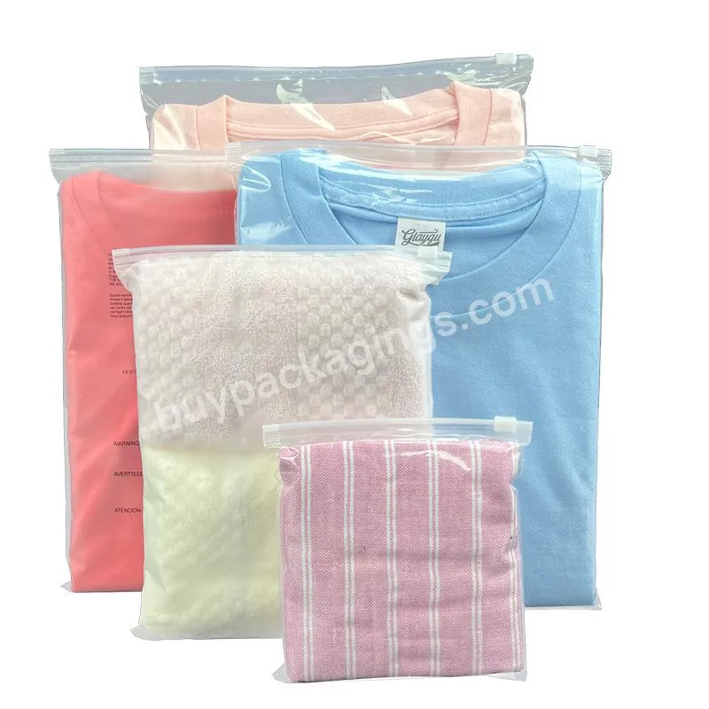 Zip Lock Custom Printed Clear PVC Cosmetic Frosted Plastic Bag