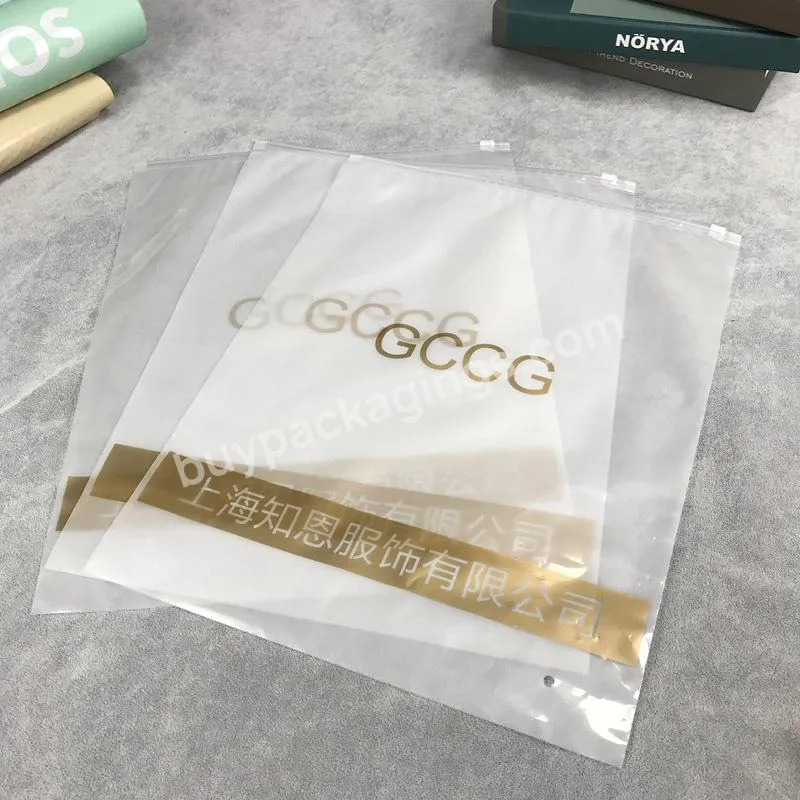 Zip Lock Custom Printed Clear PVC Cosmetic Frosted Plastic Bag