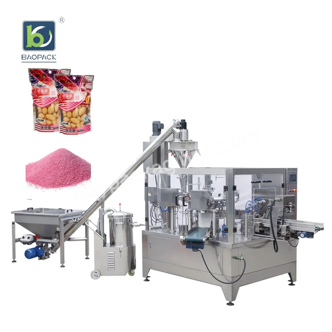 Zip Lock Doy Pack Filling Packing Machine Automatic Saffron Drinking Powder Flour Bag-given Packaging Machine