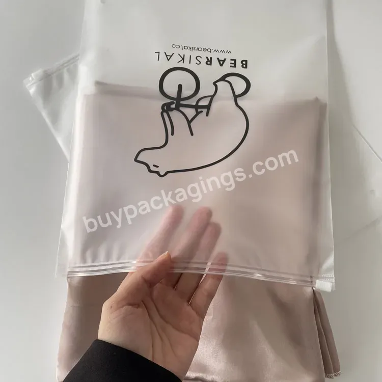 Zip Lock Ldpe Bags Zipper Bag With Own Logo Big Plastic Bags For Packaging Hoodies Winter Clothes