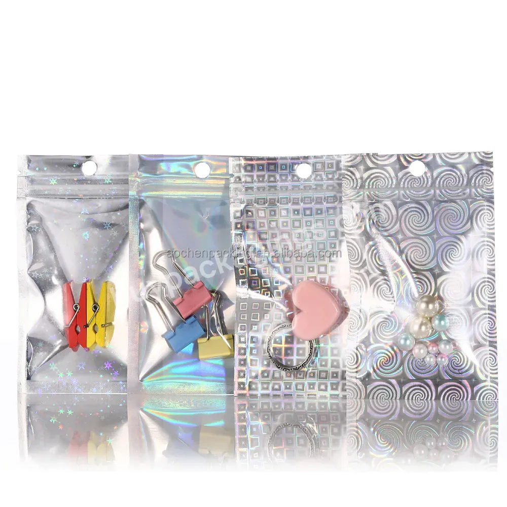 Ziplock Pouch,Custom Ornament Holographic,Packaging Fish