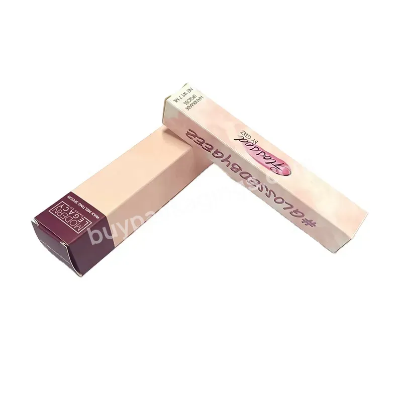 2023 Hot Sales Custom Logo Design Pink Uv Different Size Packaging Lipstick Box