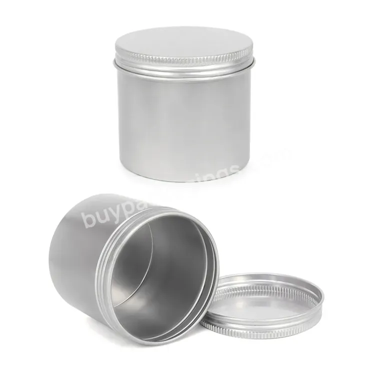 210g Colorful Printing Metal Tins Aluminum Food Canister With Screw Lid