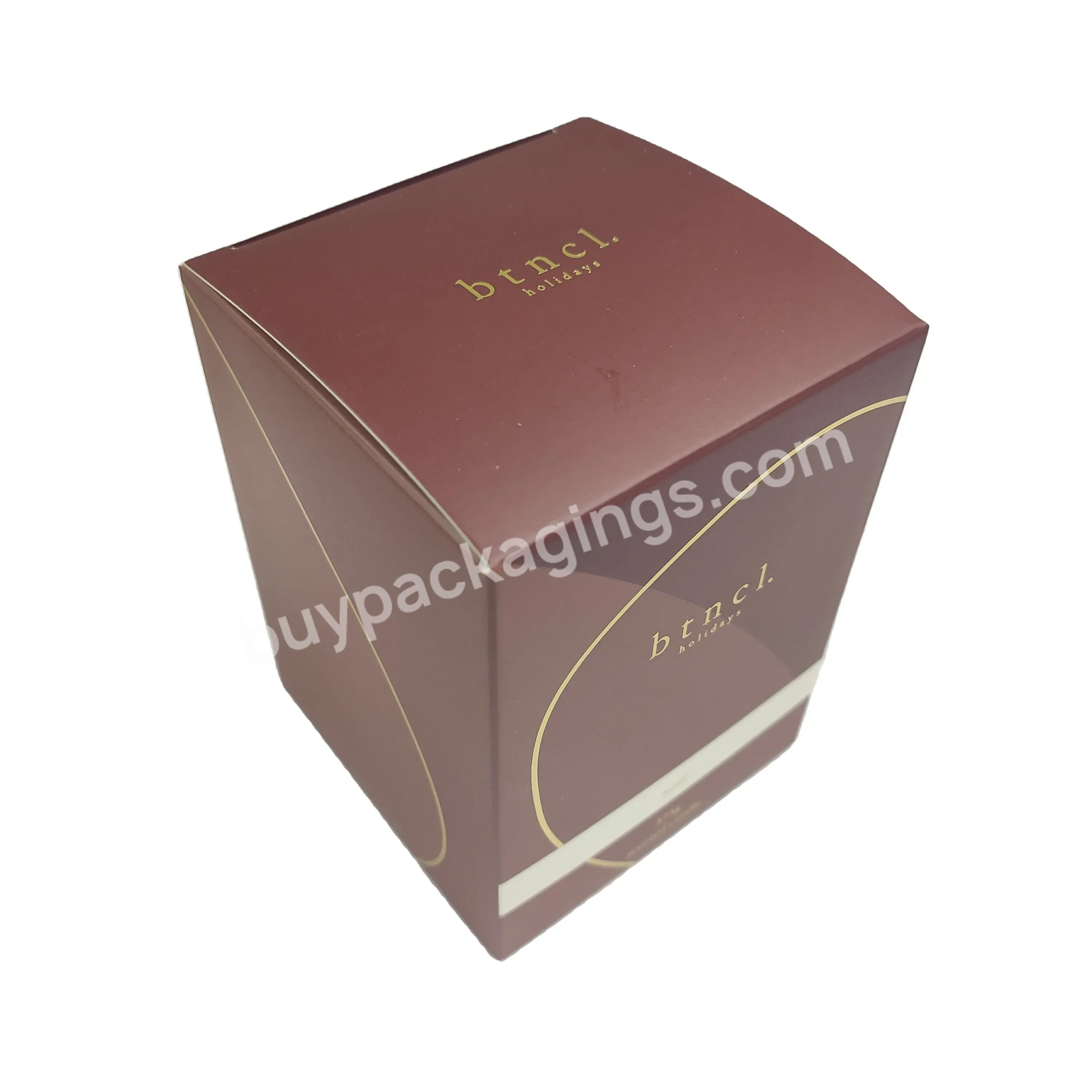 250gsm 300gsm Paper Gift Boxes Custom Logo For Candle Box Packaging