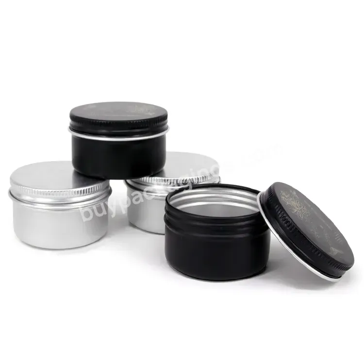 50g Cosmetic Screw-on Aluminum Round Tin Containers
