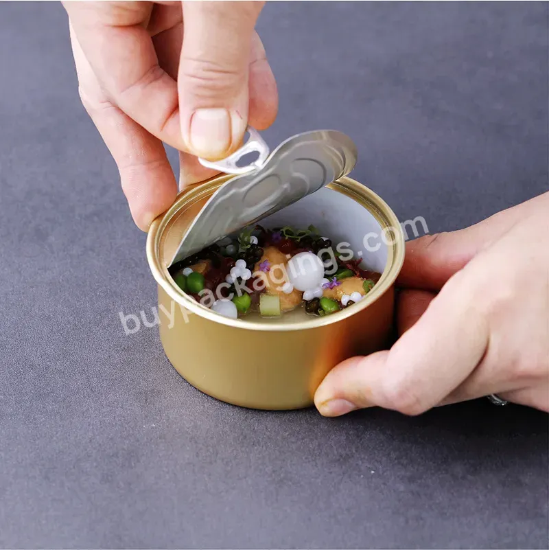 640# Wholesale 2 Pieces Can Easy Open Packaging Metal Tin Box Tinplate Can For Food Canned Packaging