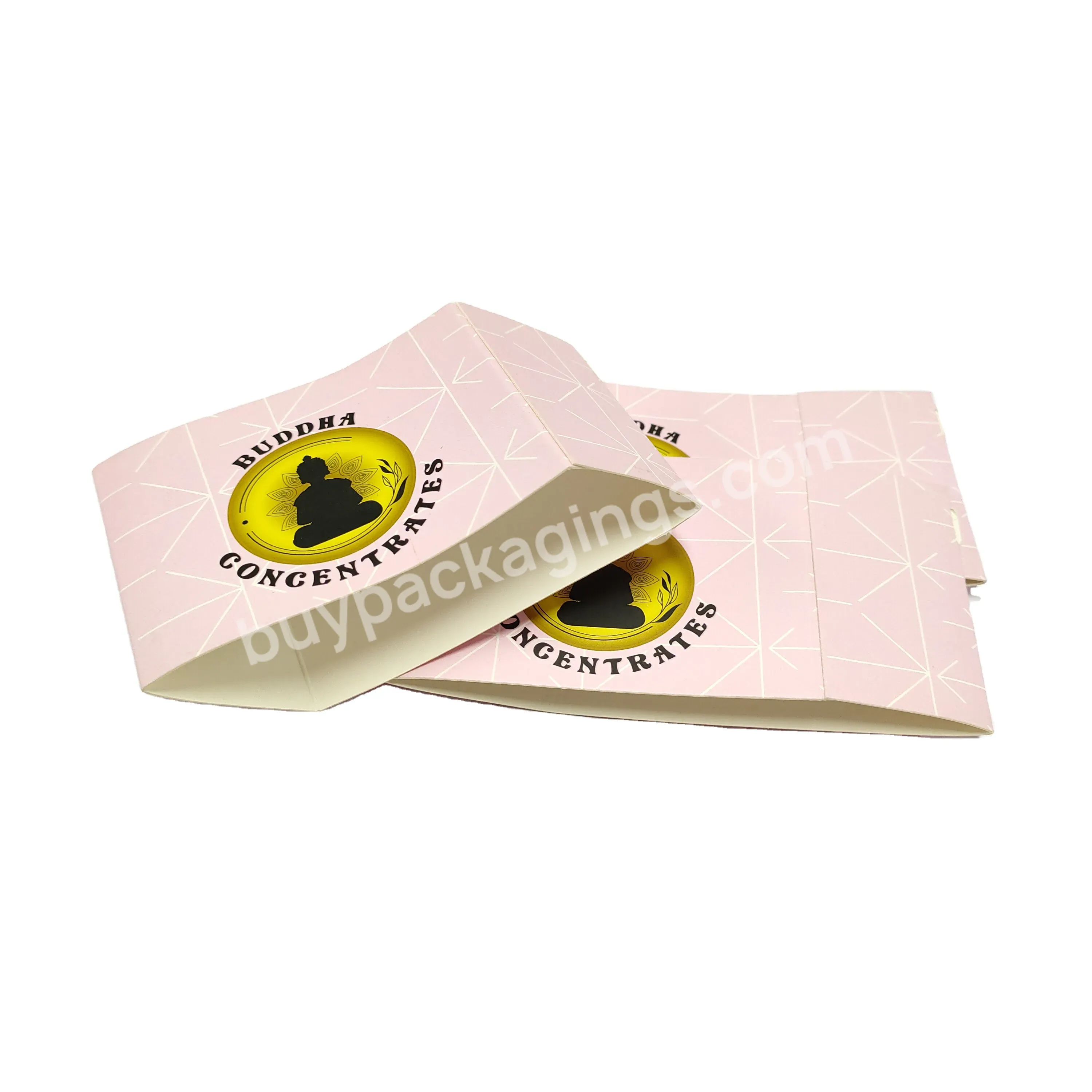 Clear Paper Folding Box Packaging Sleeves Custom Private Logo