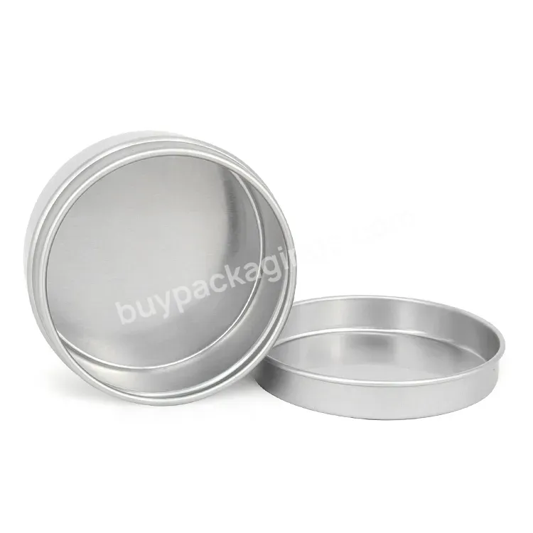 Custom 4oz Round Tin Wholesale Empty Round Cosmetic Cream Aluminum Jar Aluminum Metal Packaging Cosmetic Tin Can