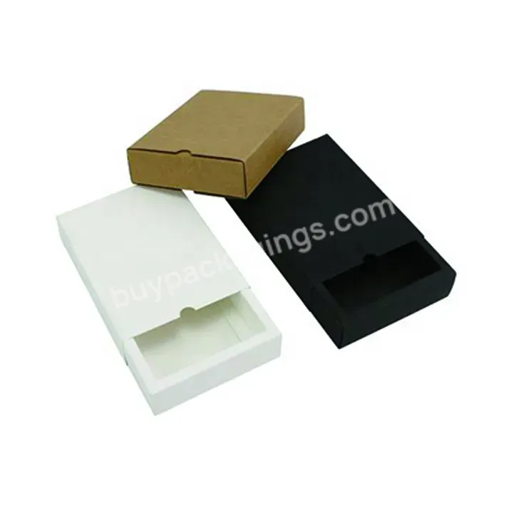 Custom Cardboard Drawer Gift Box Packaging Essential Oil Drawer Kraft Box Slide