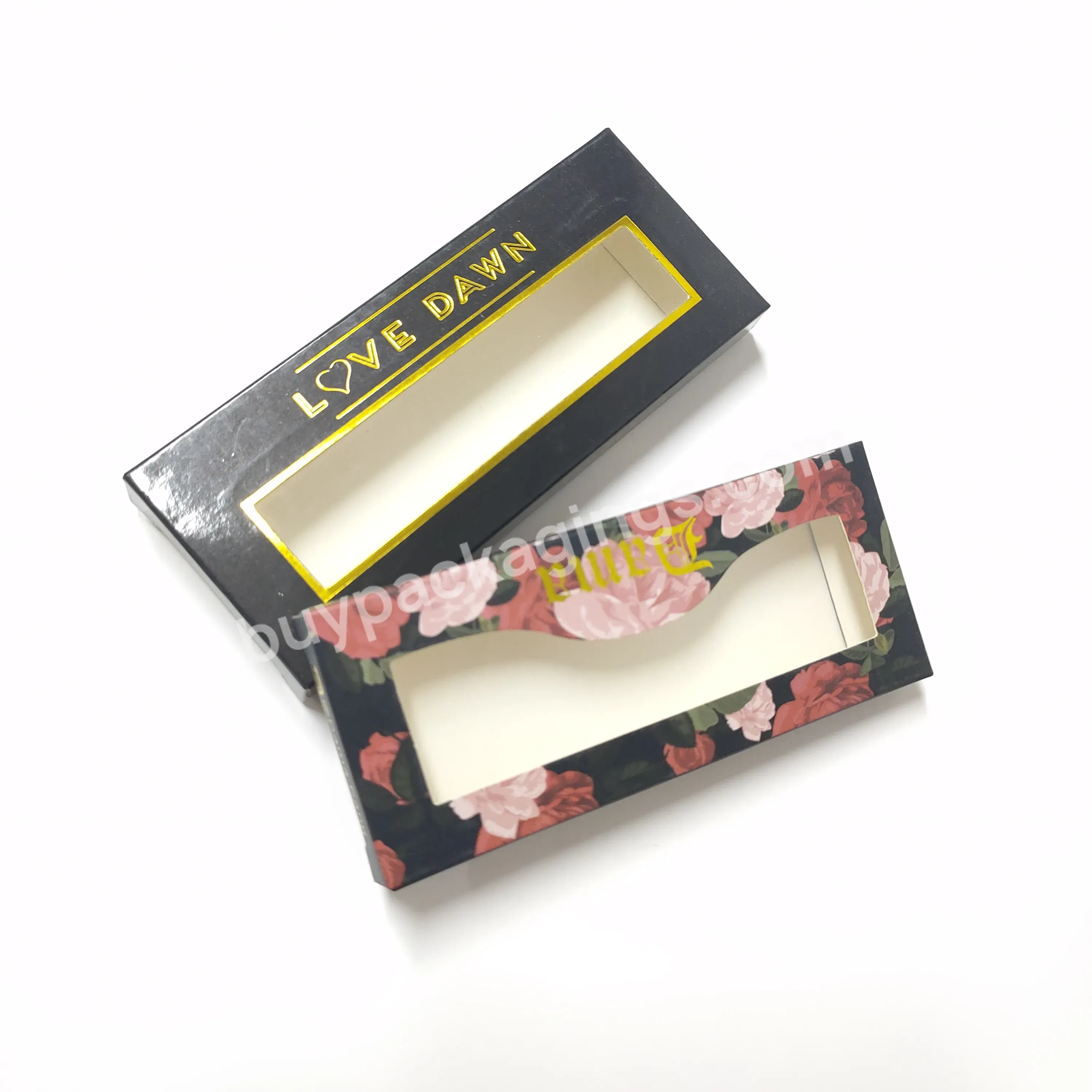 Custom Fashion Your Own Logo Print Premium Cosmetics Eyelash Packaging Box