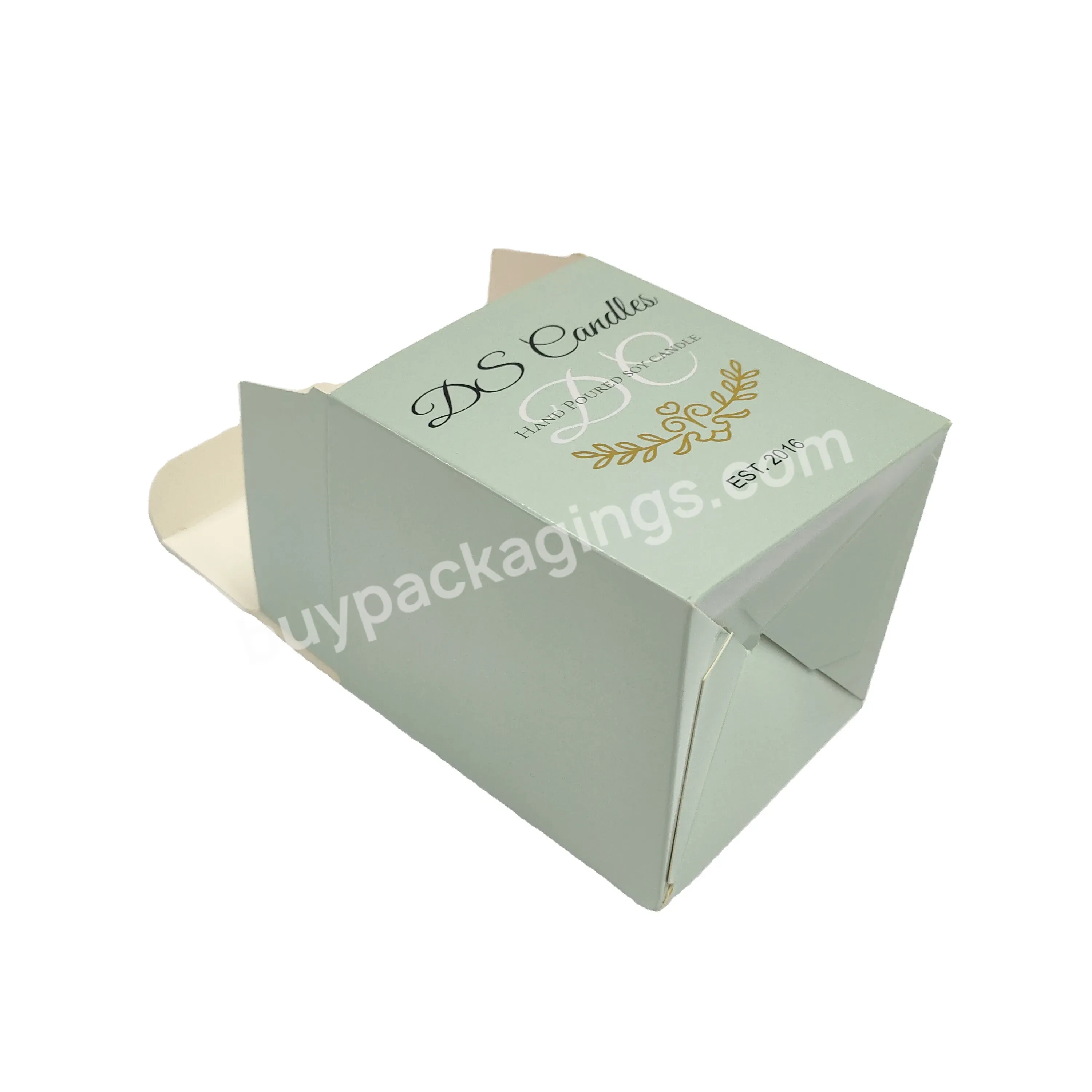 Custom Luxury Candle Gift Box Folding Paper Box With Private Logo