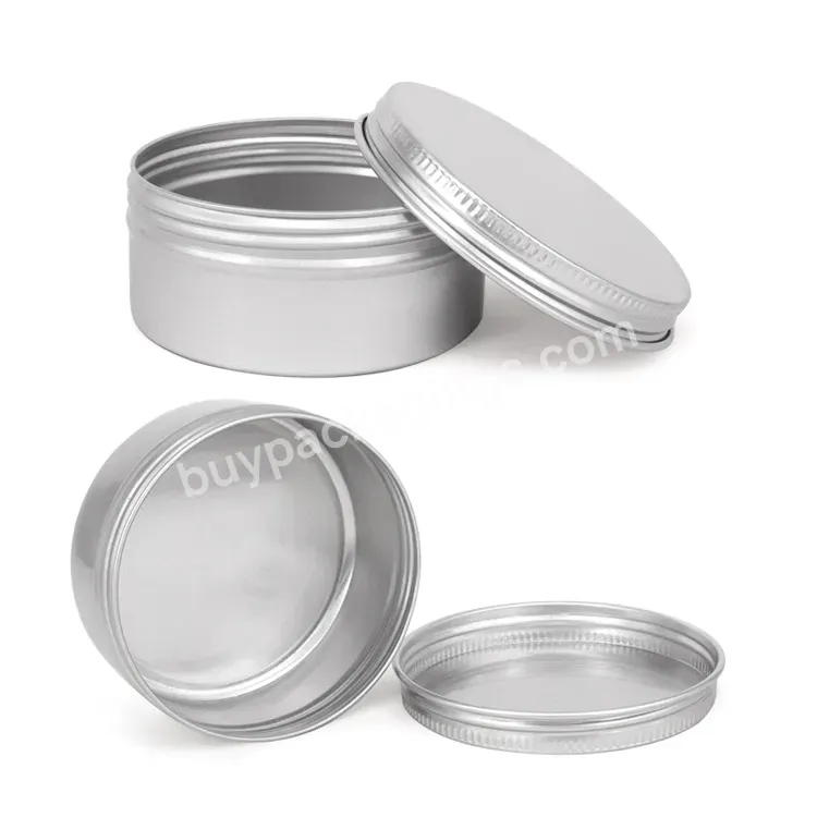 Custom Tin Box Round Wholesale Round Cosmetic Sample Metal Container Wholesale Custom Spice Tin Packaging Containers
