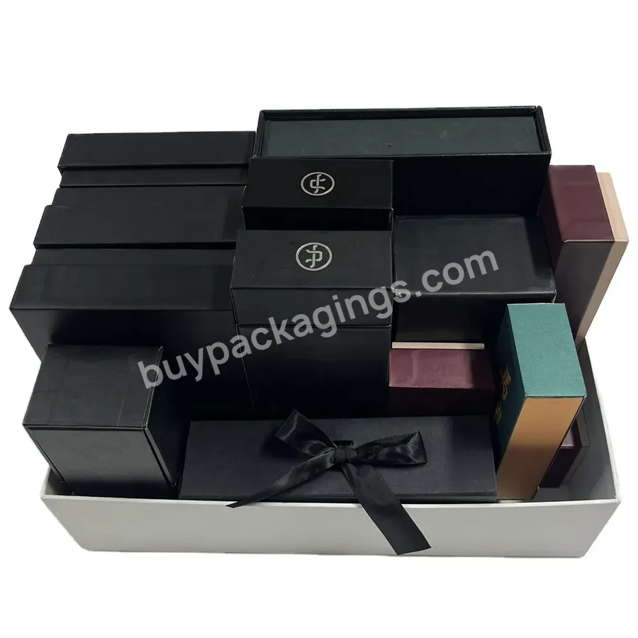 Customized Logo Paper Cardboard Fancy Rigid Slide Belt Packaging Gift Box Storage