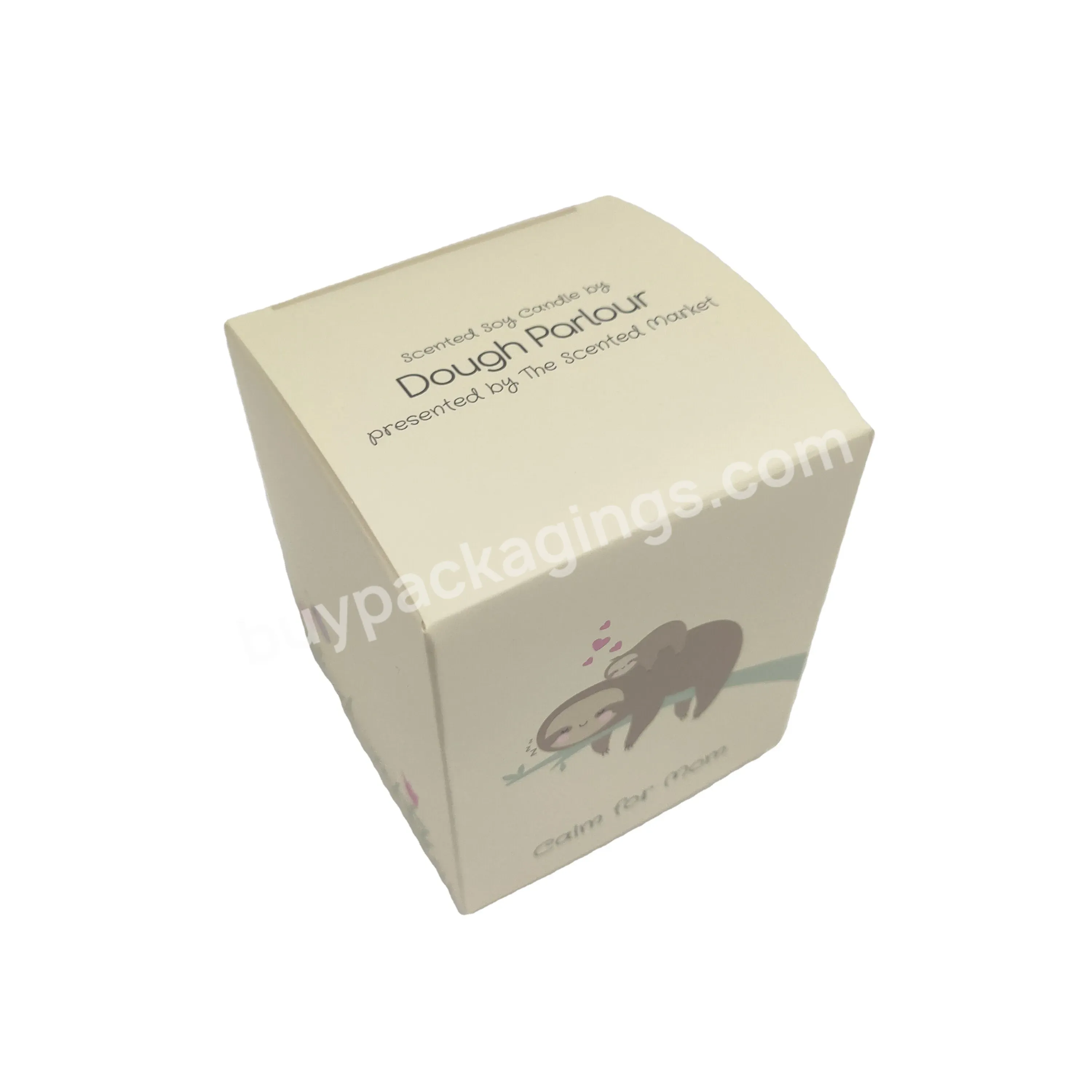 Cute Paper Gift Boxes Custom Logo Free Design For Rose Candle Packaging