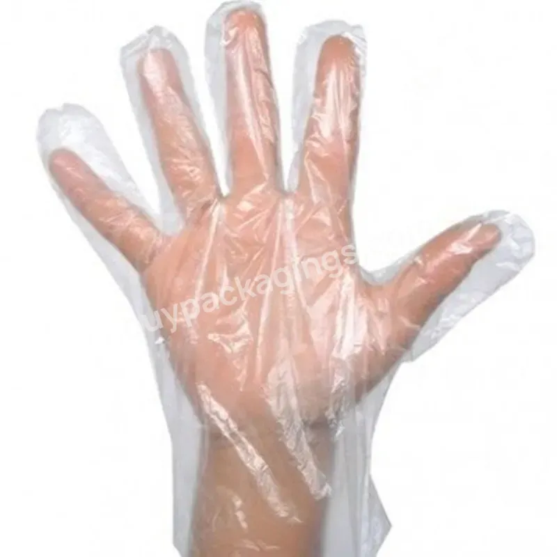 Disposable Glove Food Grade Plastic Thickened Pe Glove Transparent Beauty Salon Glove