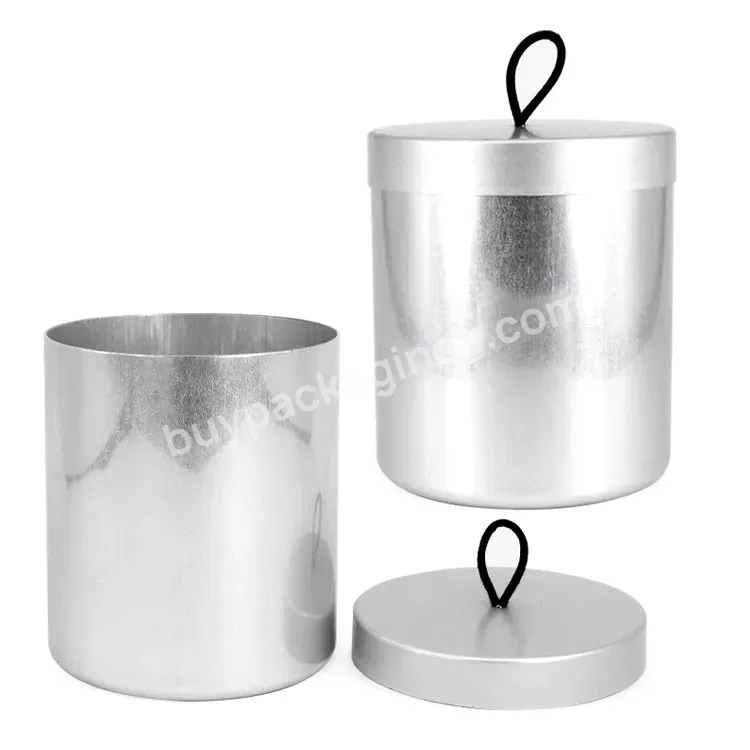 Empty Colored Aluminum Candle Tins Containers Metal Aluminum Jar Tin