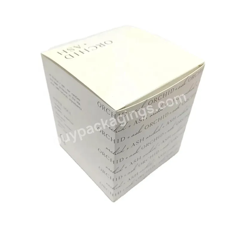 Gift Boxes White Custom Private Logo Luxury Packaging Custom Logo Gift Box Candle Box