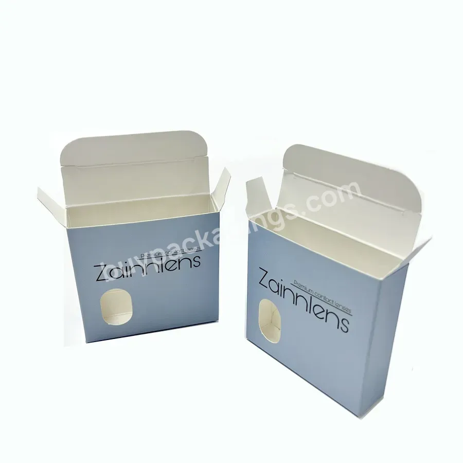 Hot-sale Cardboard Paper Luxury Cartoon Display Contact Lenses Packaging Box