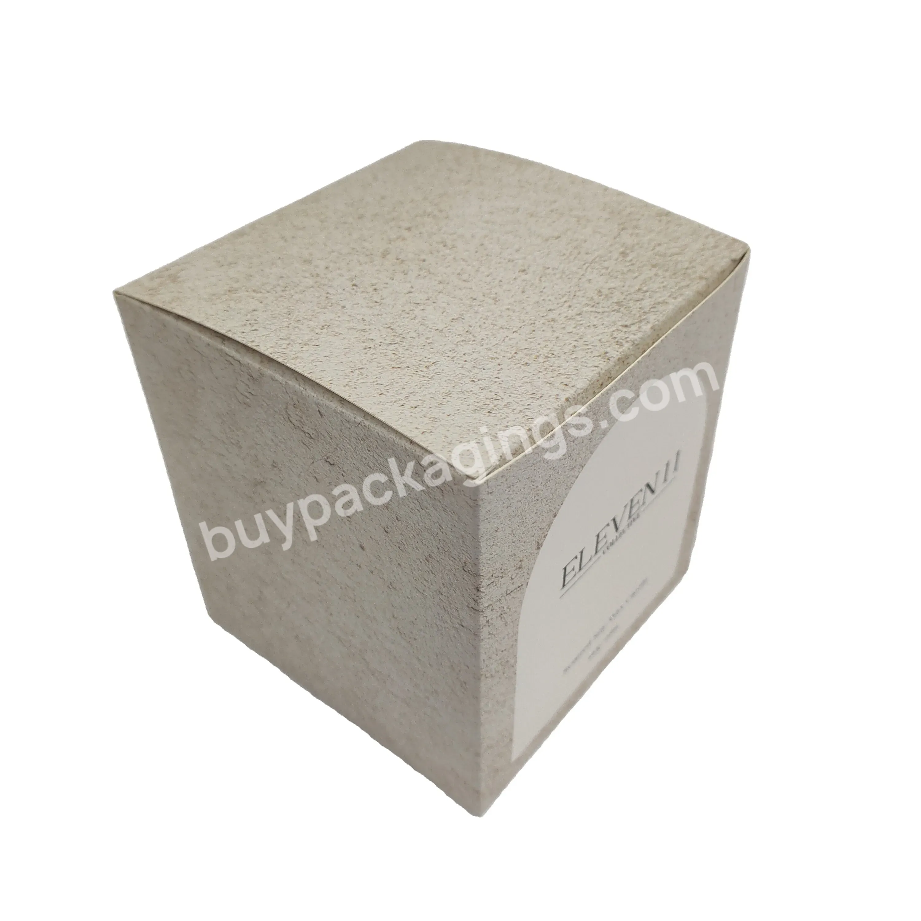 Light Color Paper Gift Box Printing Private Logo For Luxury Candle