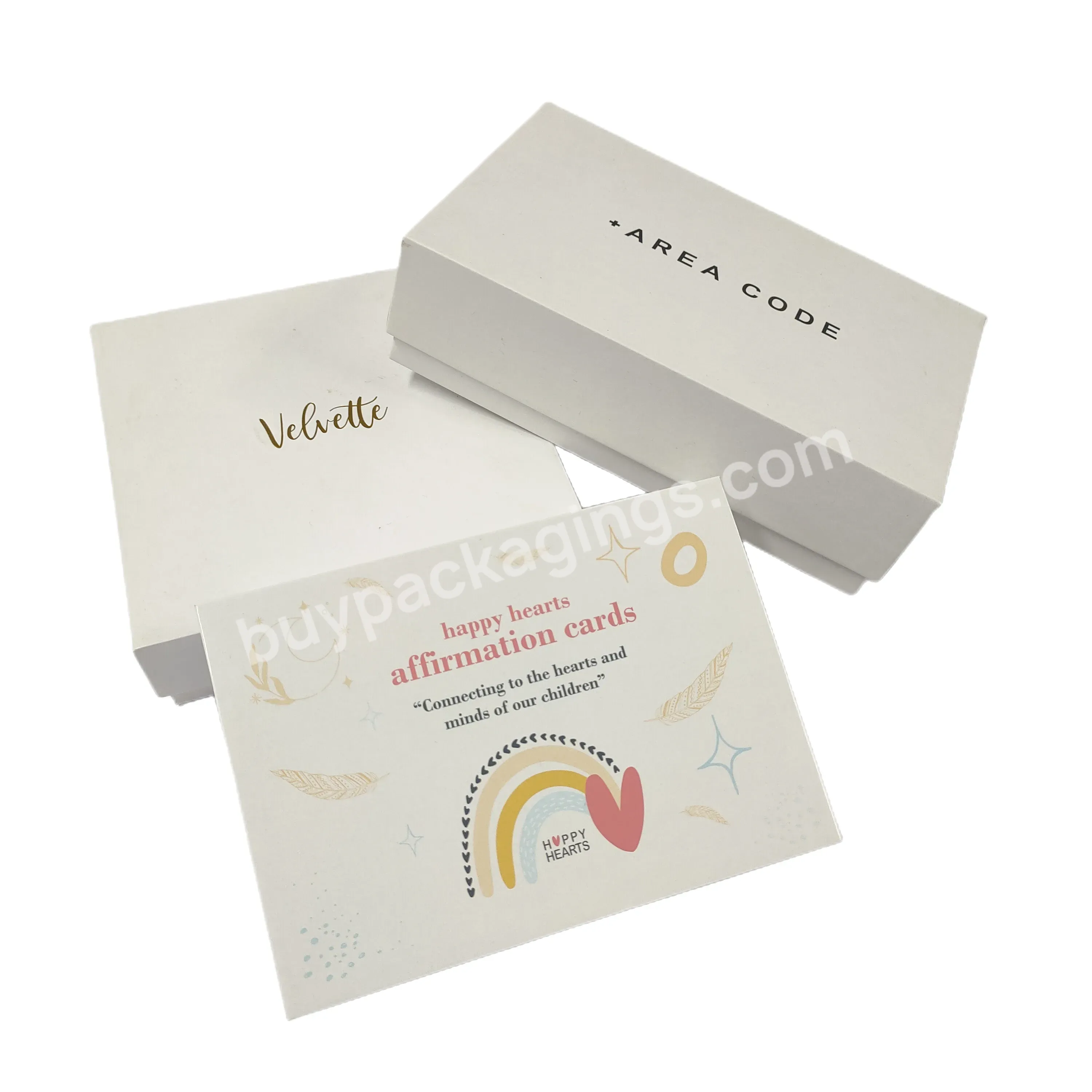 Luxury Bronzing Logo Gift Box Packing Jewelry Cosmetic Custom Box
