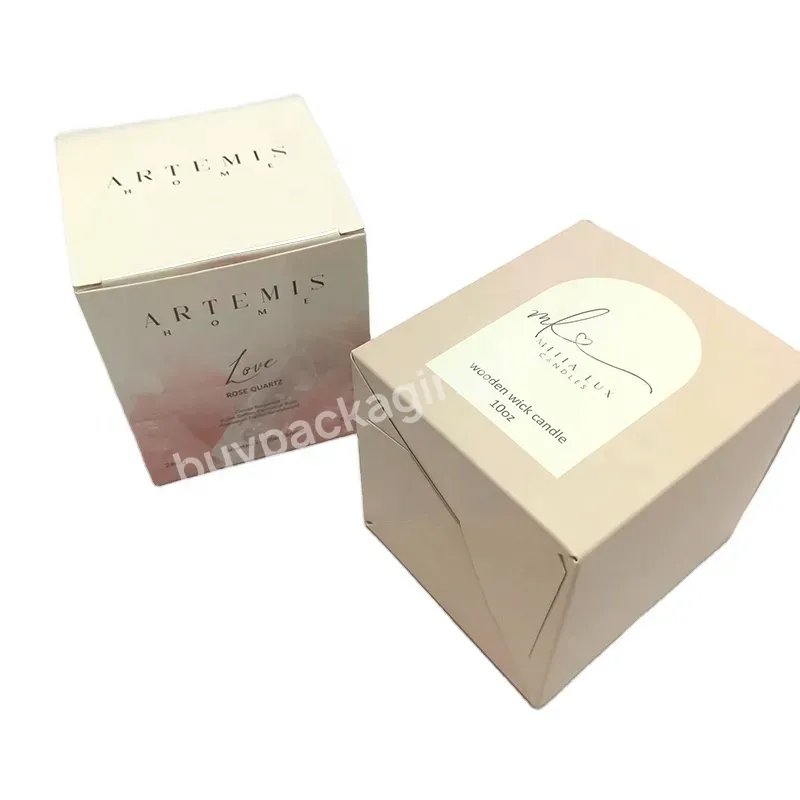 Luxury Glossy Custom Private Logo Luxury Packaging Custom Logo Cosmetic Box Candle Box