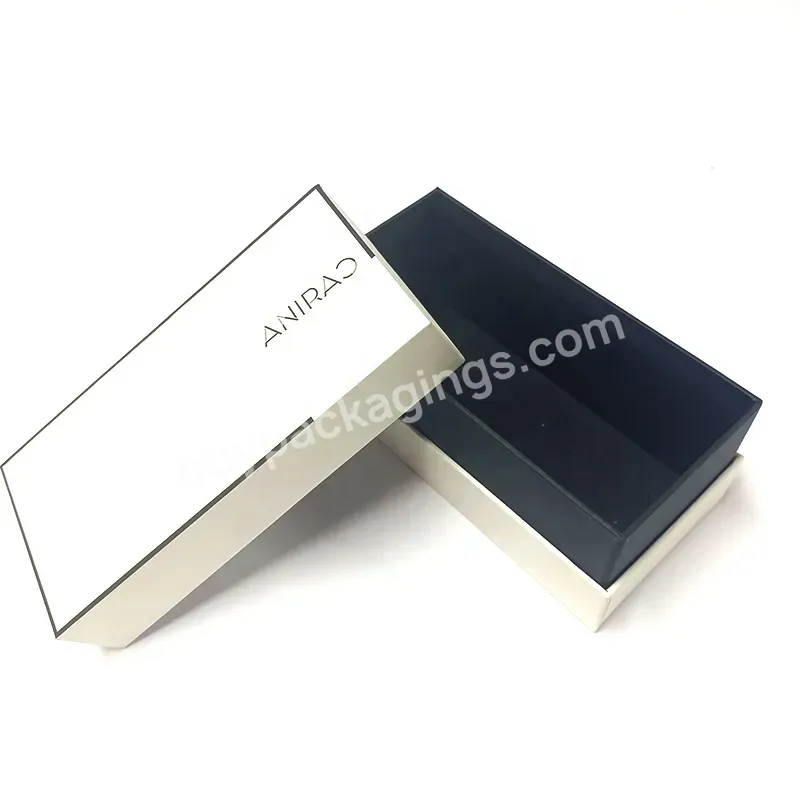 Luxury Paper Box Custom Logo For Jewelry Packaging Lid And Bottom Separate Box