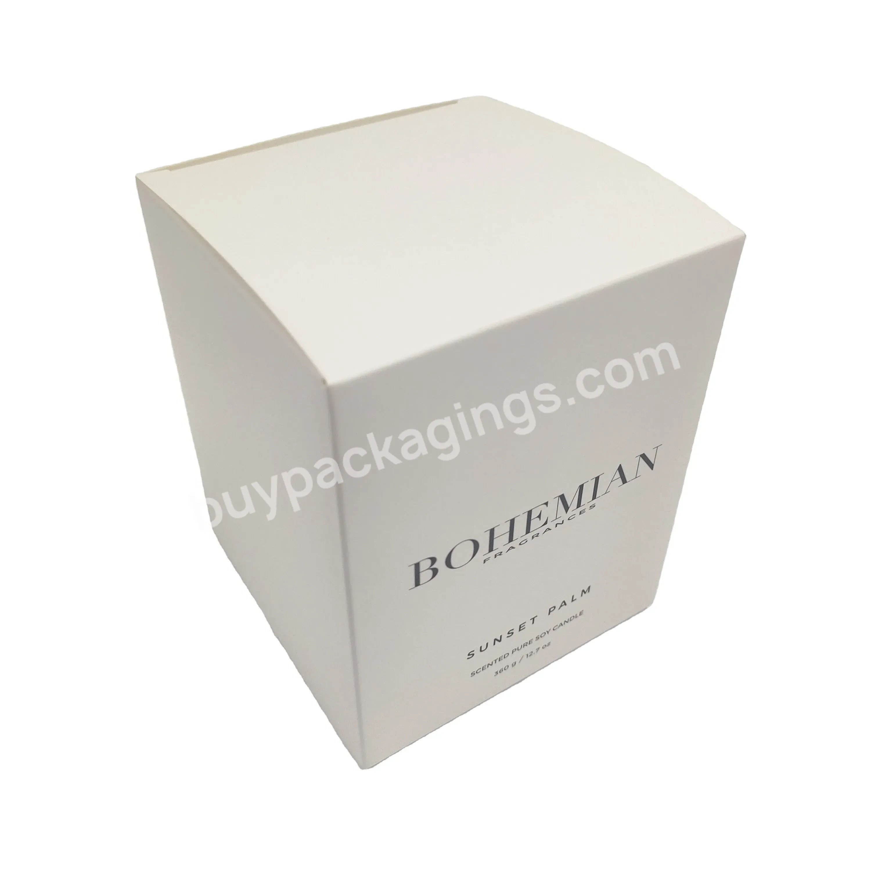 Luxury Paper Gift Boxes For Candle Packaging With Printed Private Logo