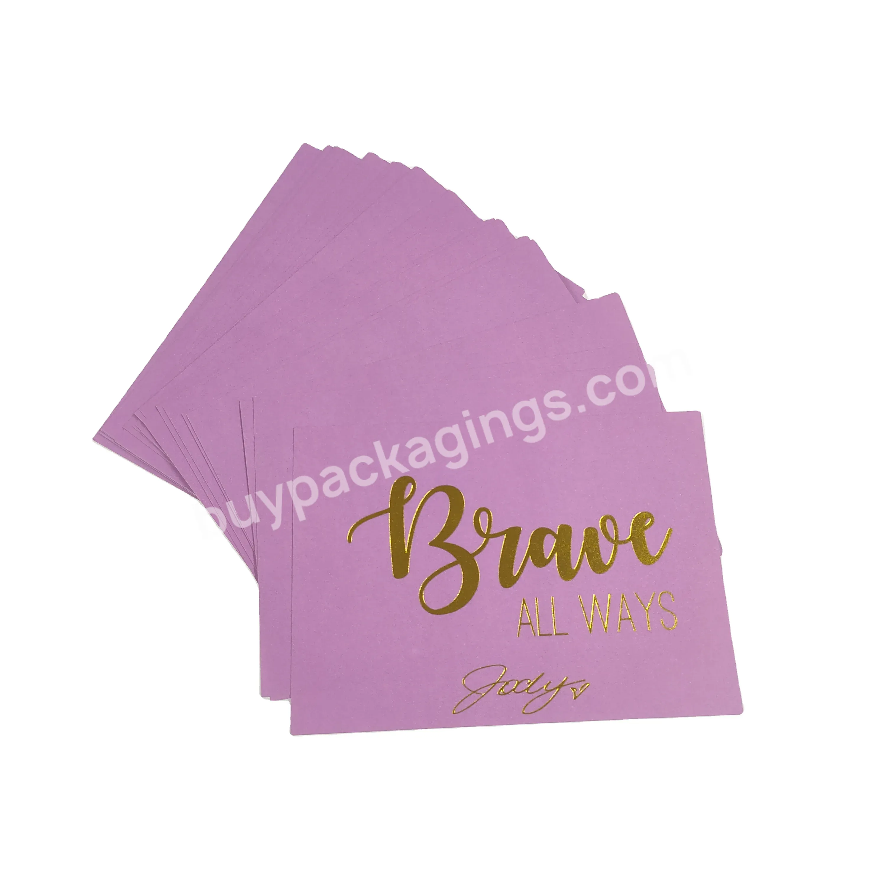 New Style Paper Cards Custom Size And Logo For Thank You Gift Card