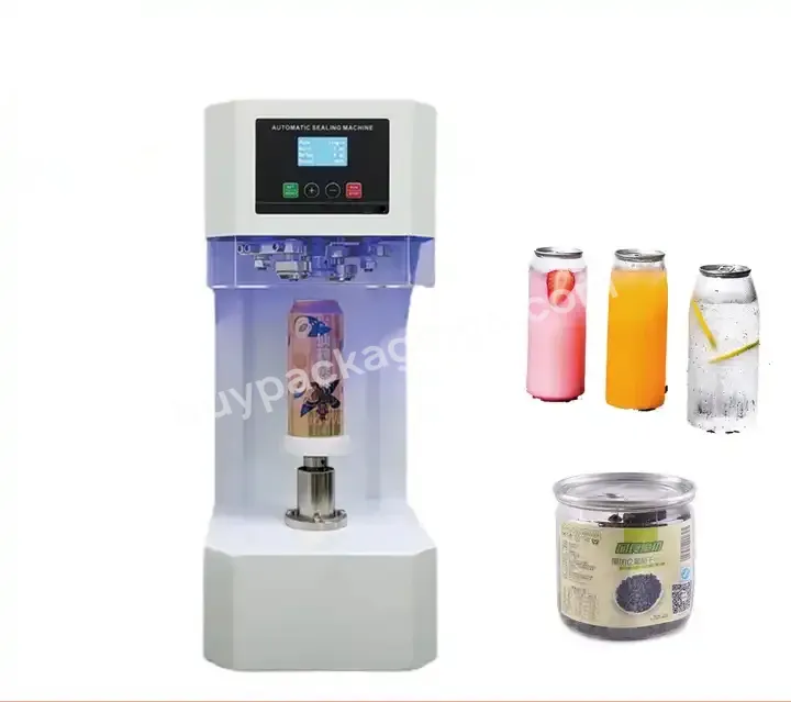 Newest Soda Can Sealing Machine Automatic Tin Can Sealer With Cup Holder For Bubble Tea Saop Business - Buy Automatic Tin Can Sealer,Can Sealing Machine,Automatic Tin Can Sealer With Cup.