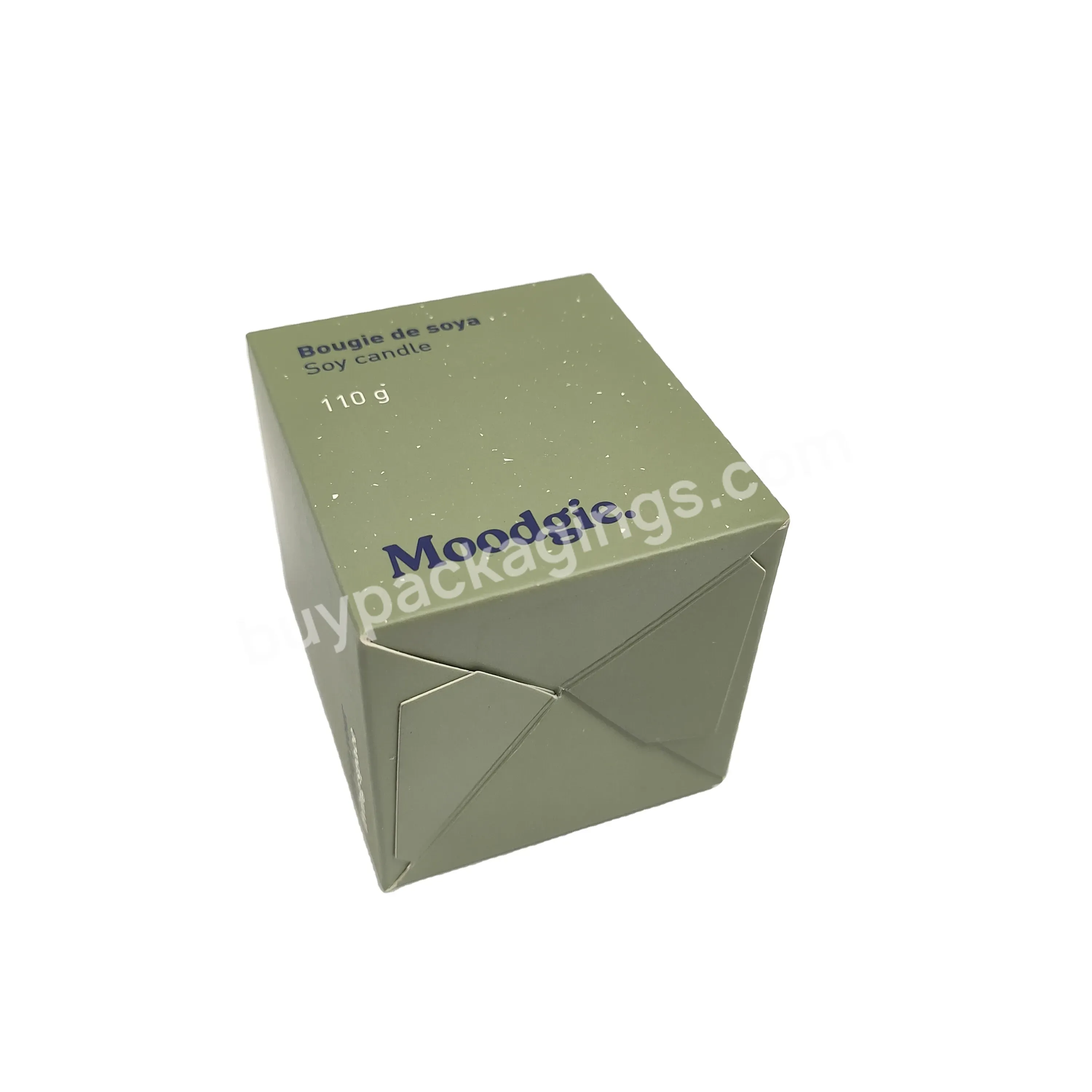 Paper Gift Boxes With Bottom Socket Design And Printed Logo For Candle