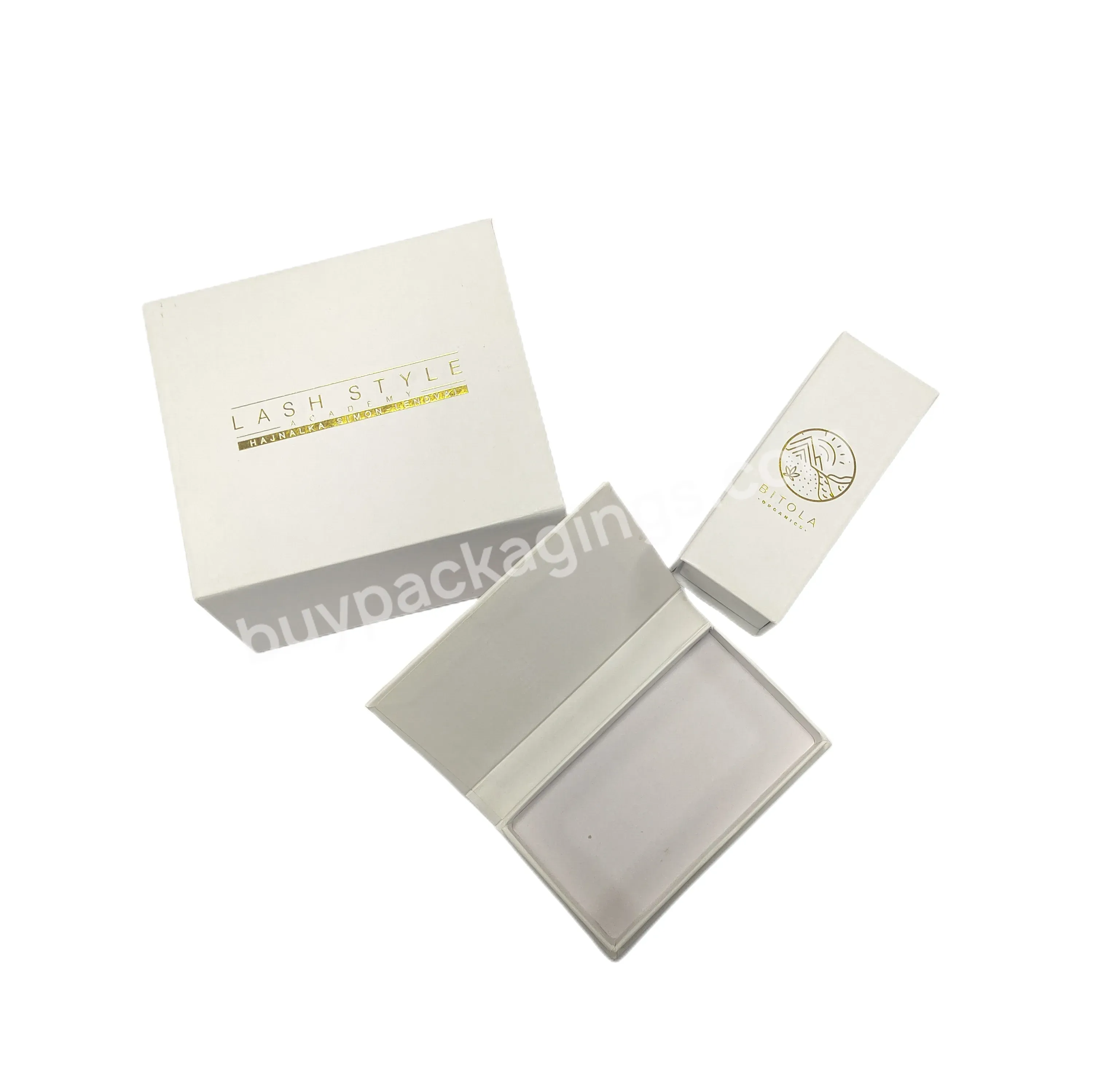 Paper Material Magnetic Box Custom Logo And Design For Earring Box Packaging