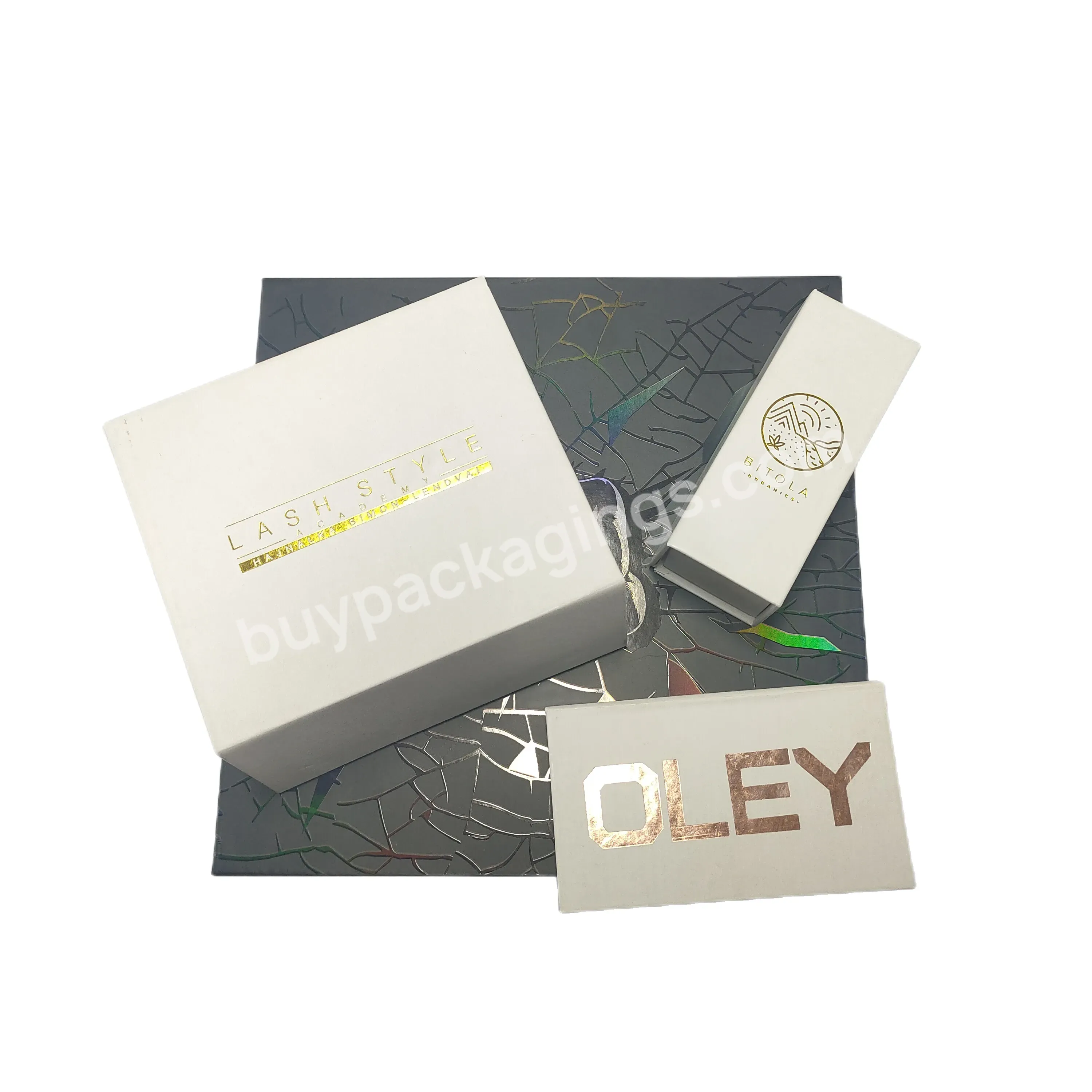 Paper Material Magnetic Box Custom Logo And Design For Earring Box Packaging