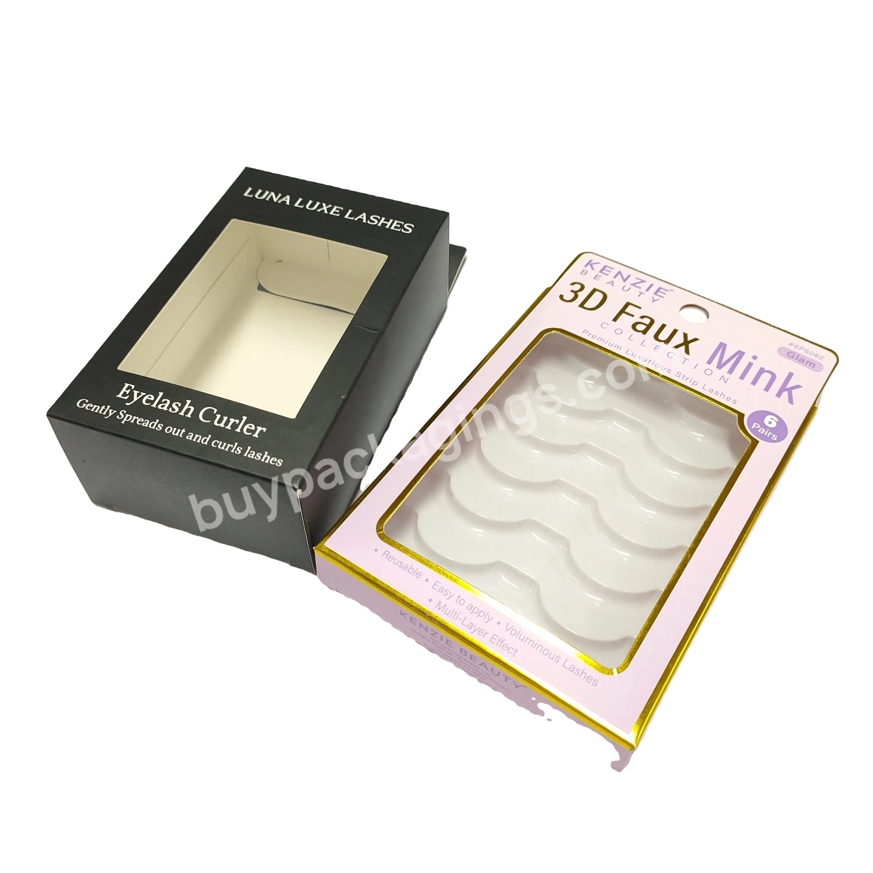 Pvc Window Packaging Box Custom Luxury Label For Color Manicure