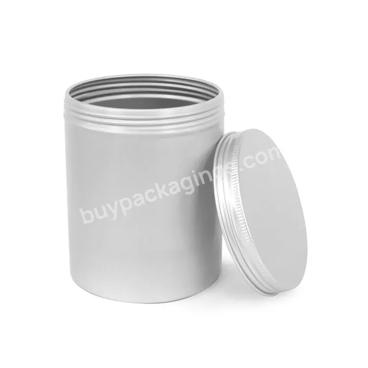 Screw Top Tin Can Food Storage Container Colorful Printing Aluminum Tin