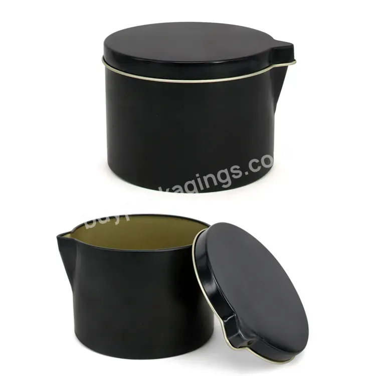 Seamless Metal Tin Can With Pour Spout Lid