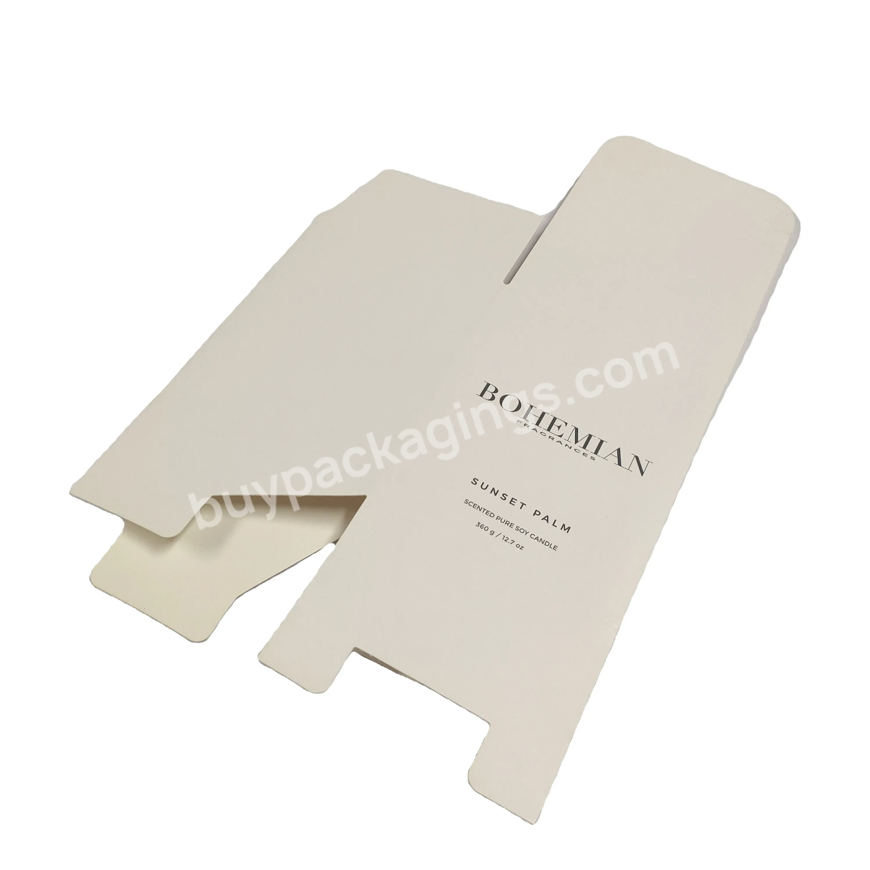 Soft Color Paper Gift Boxes Custom Luxury Logo For Soy Candle Packaging Box