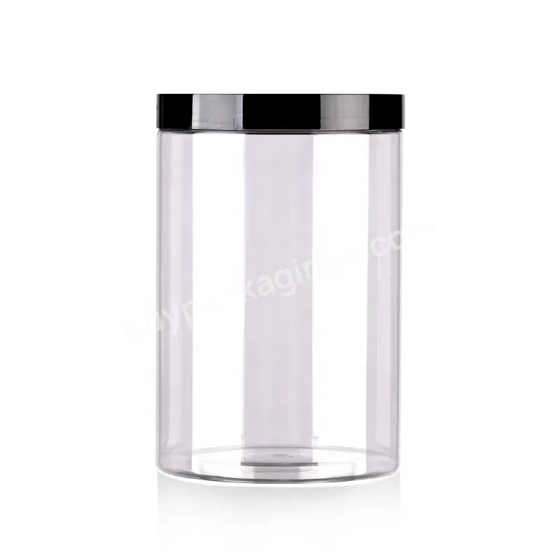 Wholesale Clear Empty 8oz 16oz 270ml 400ml 500ml Pet Plastic Candy Bottle Heat Resistant 250 Ml Clear Pet Plastic Jars With Lid