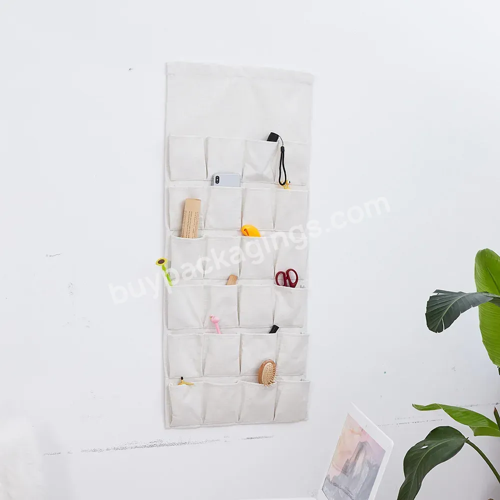 24 Pockets Linen Hanging Storage Organizer Bag Sublimation Blank Folding Hanging Sundries Bag - Buy Personalize Christmas Gift For Kids Advent Countdown Calendar Multiple Pockets Square Threading Rod Canvas Wall Hanging Storage,New Popular Christmas