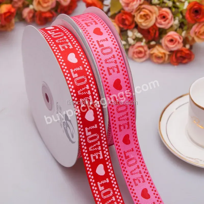 2cm Grosgrain Ribbon With Printed