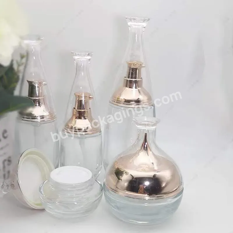 50g Luxury Water Drop Shape Pink Glass Cosmetic Jar 50 Ml Clear Cream Lotion Container Skin Care Jars - Buy Cosmetic Glass Jar For Cream,Pink Glass Cosmetic 50 Ml,Skin Care Jars.