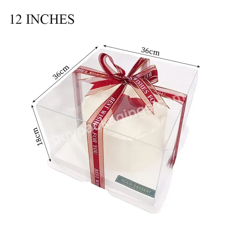 Accept Custom Transparent Plastic Big Cake 14x11cm Pastry Square Cake Square Flower Gift Box - Buy Big Cake Box,14x11cm Pastry Box,Square Cake Box Square Flower Gift Box.