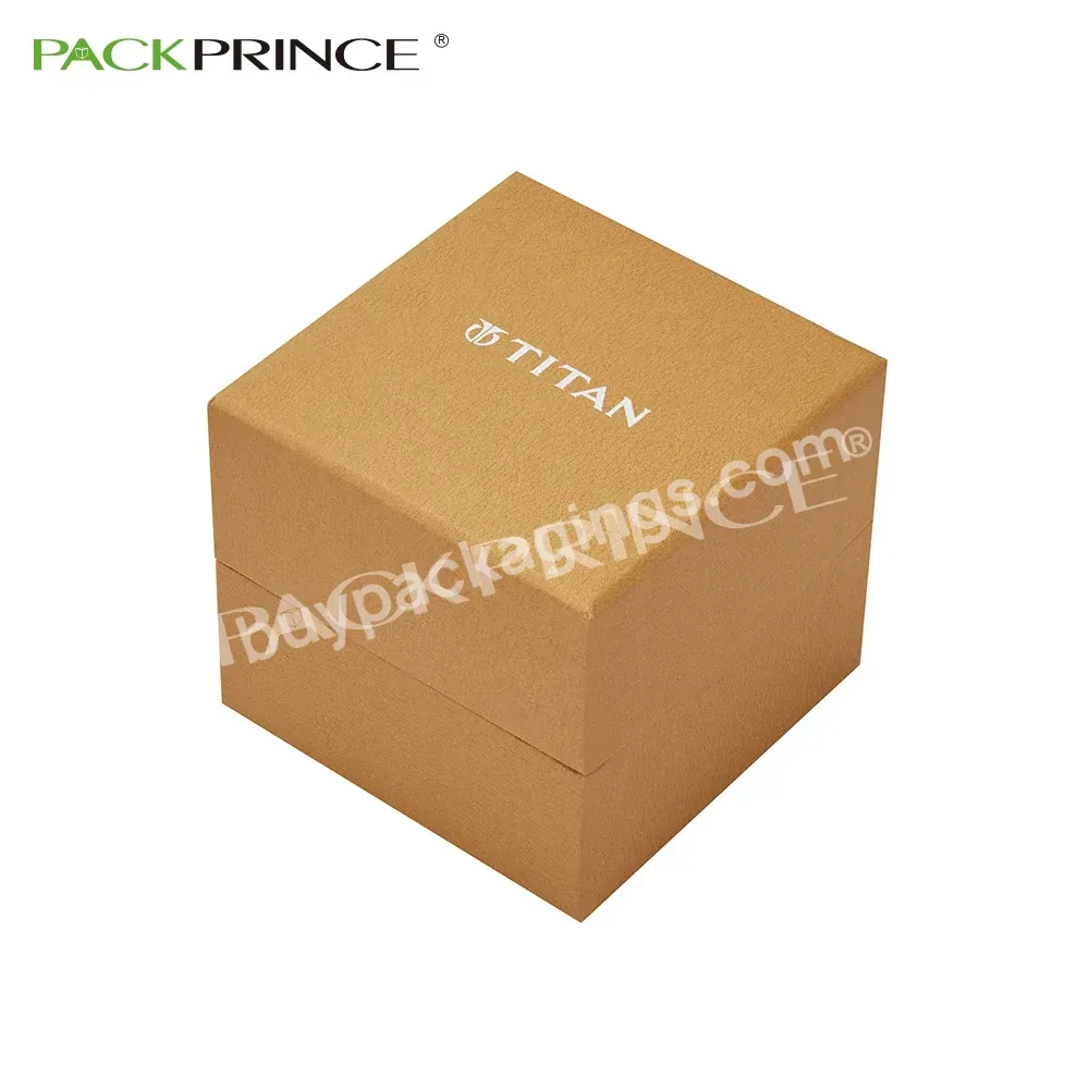 Bespoke Branding Luxurious Strong Cardboard Manufactured Watch Box Brown Paper Interior Fitted Luxury Gift Box With Eva Foam