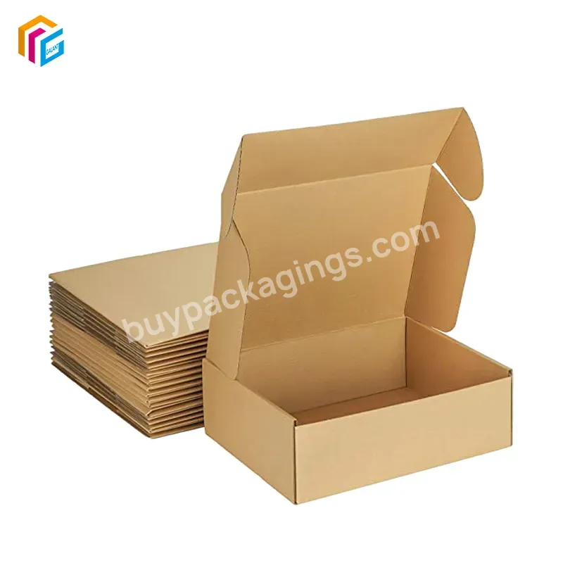 Brown Kraft Paper Corrugated Mailer Box Custom Logo Recycled Clothing Box Wholesale Rigid Paper Boxes For Garments - Buy Brown Kraft Paper Corrugated Mailer Box,Recycled Clothing Box,Rigid Paper Boxes.