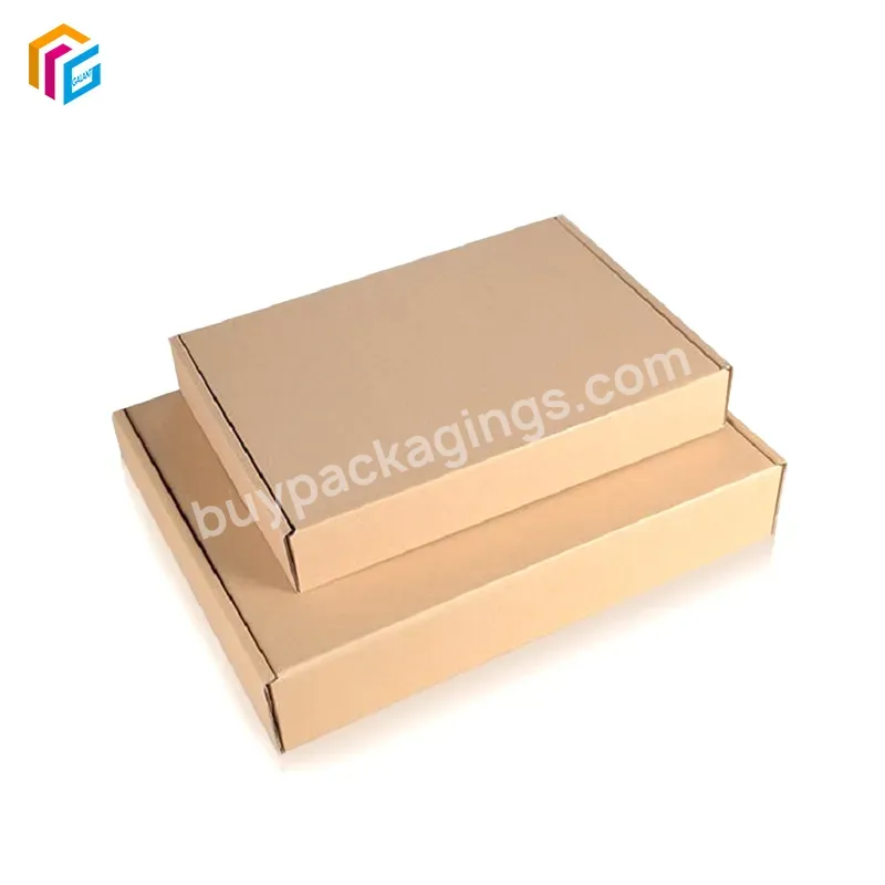 Brown Kraft Paper Mailer Box Manufacturer Thick Shoes Clothes Garments Custom Printed Packaging Box - Buy Brown Kraft Paper Mailer Box,Packaging Box,Clothes Box.