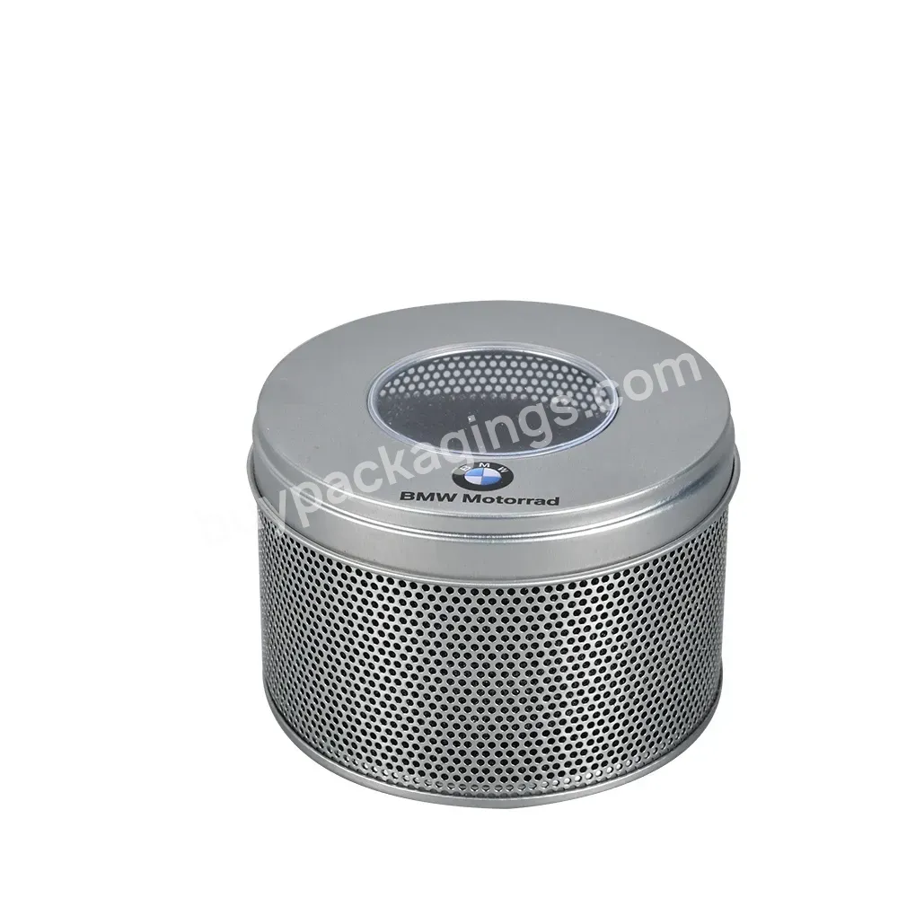 Cheap Custom Round Oval Mesh Metal Watch Tin Can Tin Box Packaging Round Tin Box